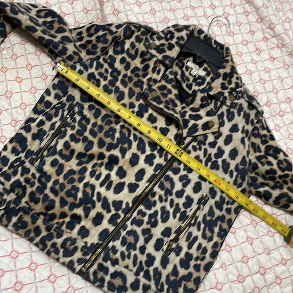 Easel leopard print Moto jacket - Picture 10 of 13